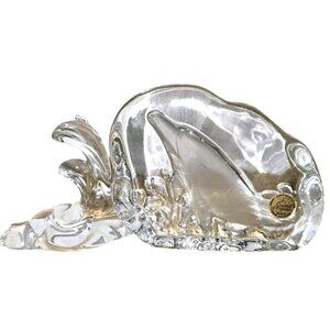 Paperweight 24% Lead Crystal Cristal d'Arques Dolphin France Coastal Nautical RE